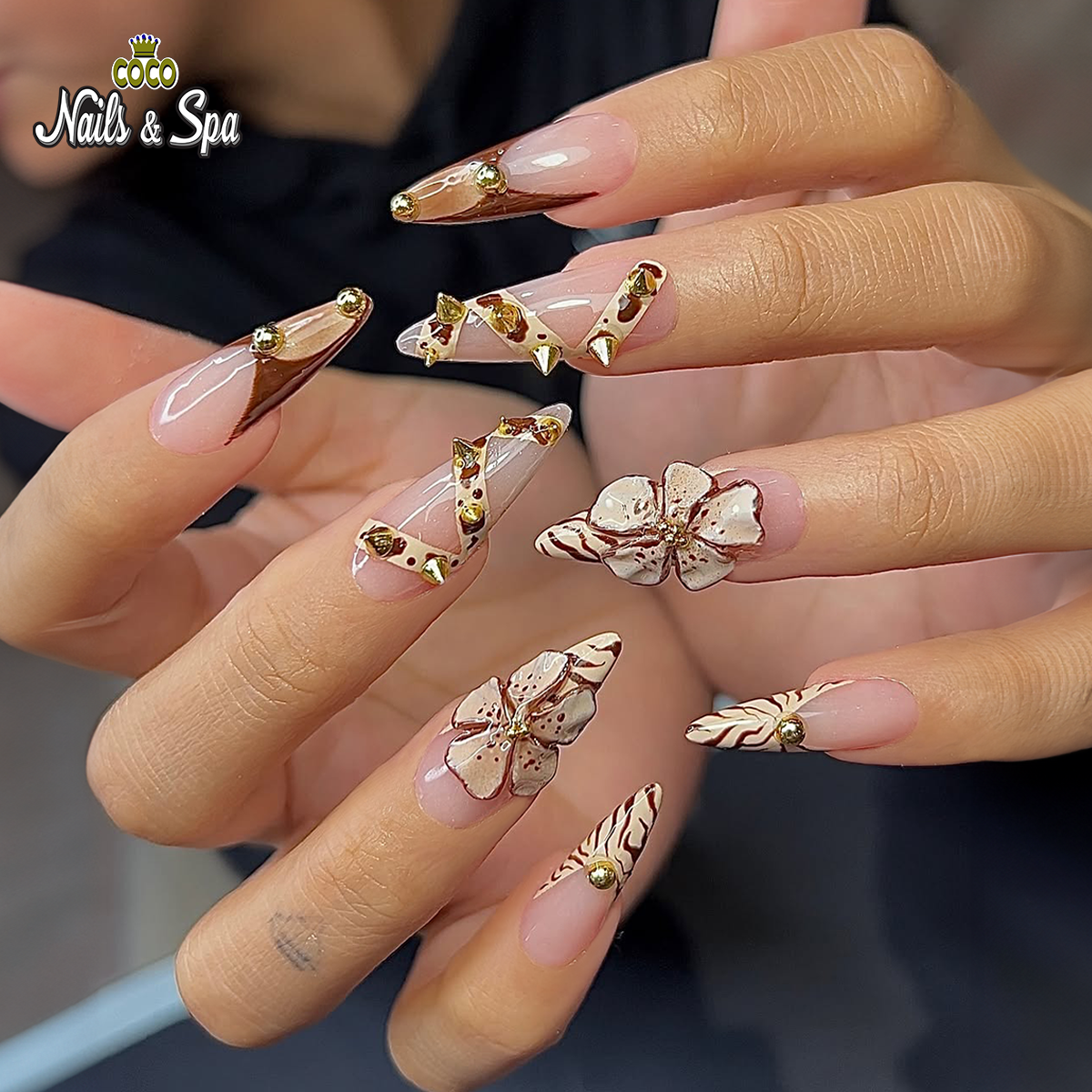 COCO Nails & Spa nail work in Savannah, Georgia
